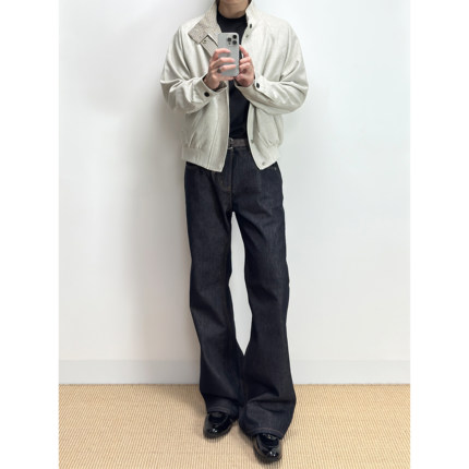 Caim Vonnogo 646微喇版型原牛13盎司原牛蓝水洗固色工艺牛仔裤