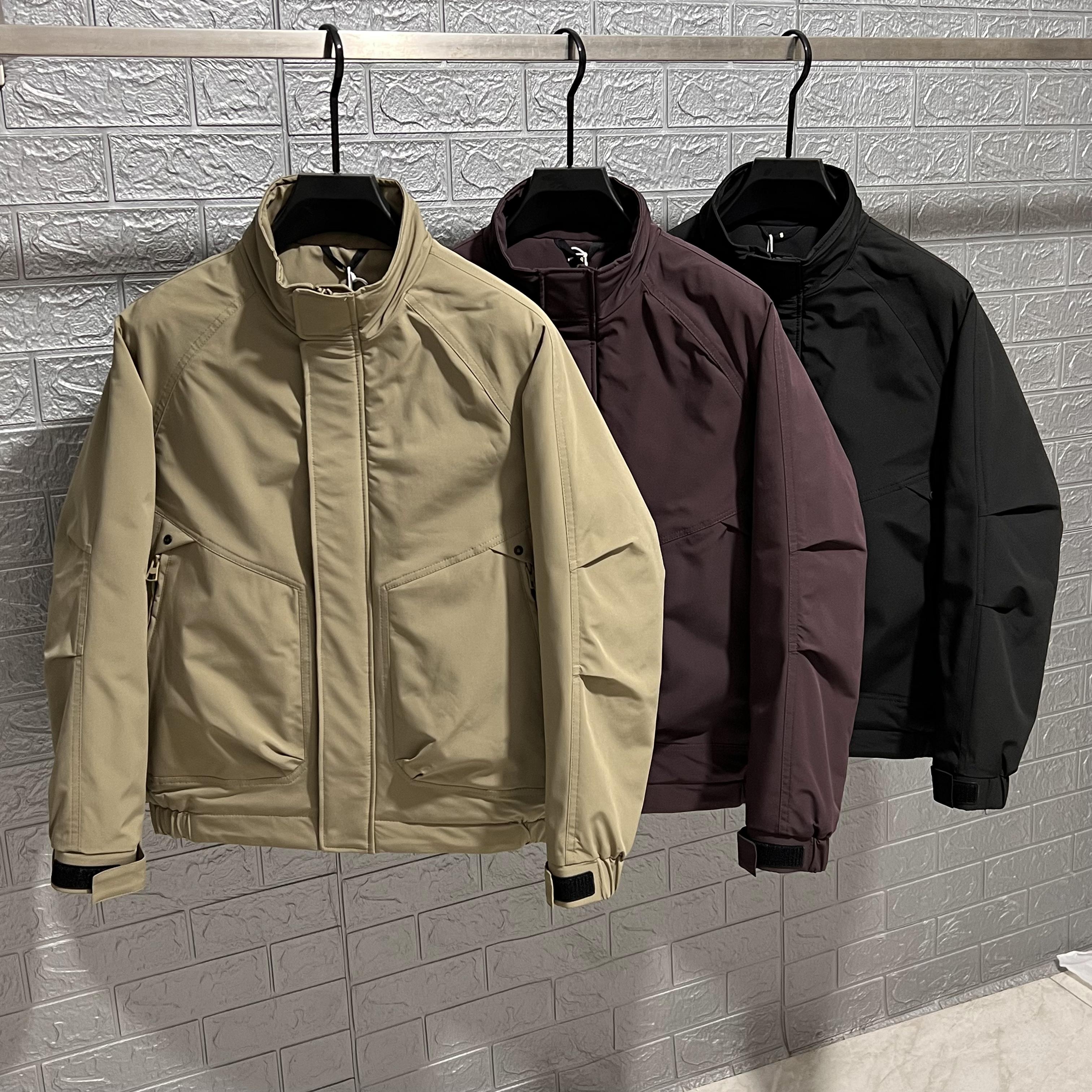 立领工装棉服外套男冬装棉衣