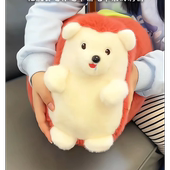 抖音爆款 苹果刺猬超萌毛绒玩具公仔布娃娃生日礼物送女生男可拆卸