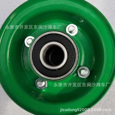 推车 脚轮加厚轮毂 350-4轮毂 6204轴承 加厚轮辐可配轮胎4.10-4