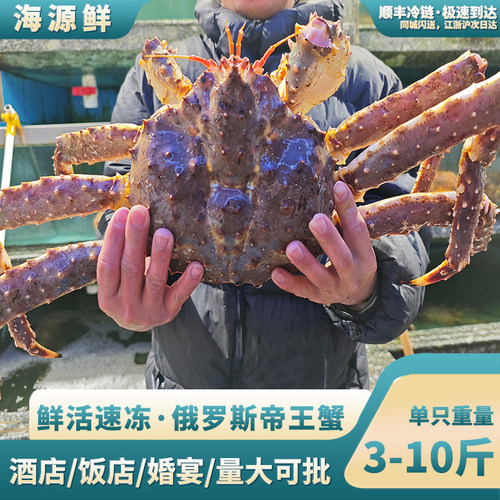 进口帝王蟹活冻顺丰海鲜礼盒
