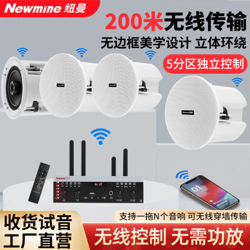 纽曼无线蓝牙吸顶音响嵌入式吊顶