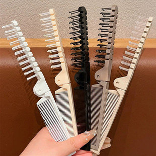 折叠梳小号2024编发密齿刘海花样编发分发线随身便携迷你旅行梳子