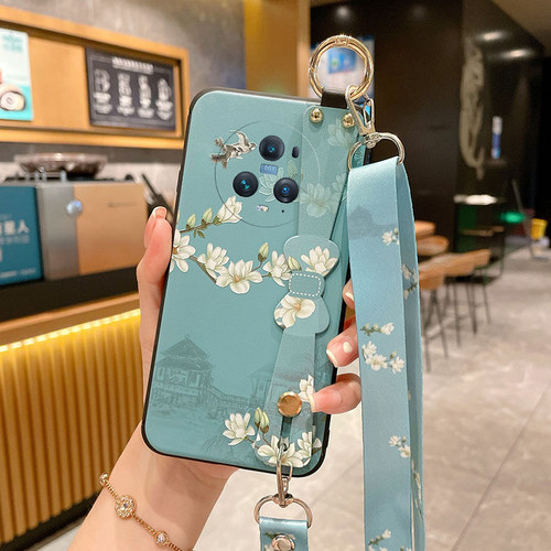 中国风适用荣耀Magic5/6手机壳8/7保护套4/3Pro硅胶软壳PGT-AN10/20斜挎背带个性防摔男女新款带挂绳挂脖子5G