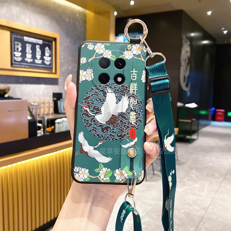 适用OPPO A5Pro手机壳A5活力版A3保护套A3i腕带A3x硅胶A2软壳A1斜挎背带x全包防摔Plus女款i男5G挂绳挂脖子S