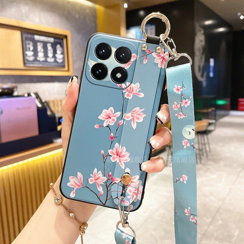 适用小米17手机壳xiaomi17新款15防摔14全包保护MIUI套腕带支架硅胶软壳斜挎背带13Pro挂绳T挂脖子女款男国风