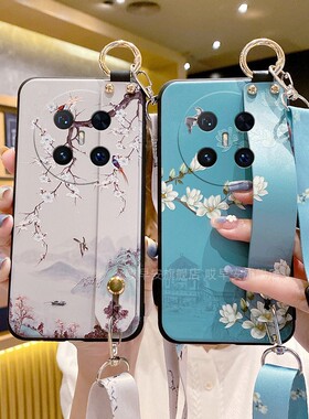 适用华为mate70Air手机壳SUP-AL90保护套mate80腕带60硅胶软壳50斜挎背带40Pro全包防摔女款挂绳挂脖子5G国风