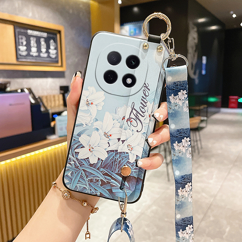 适用OPPO A5Pro手机壳A5活力版A3保护套A3i腕带A3x硅胶A2软壳A1斜挎背带x全包防摔Plus女款i男5G挂绳挂脖子S
