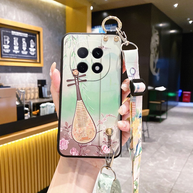 适用OPPO A5Pro手机壳A5活力版A3保护套A3i腕带A3x硅胶A2软壳A1斜挎背带x全包防摔Plus女款i男5G挂绳挂脖子S