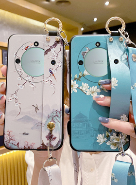 适用华为荣耀X40手机壳新款GT保护套x50硅胶X70软壳x60i腕带X30斜挎背带X20全包X10防摔9X女X9a挂绳B挂脖C男D