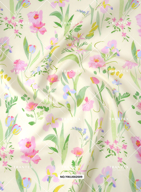 鸢尾季节粉绿YWJJ002009／此链接2件起拍／10天内发货