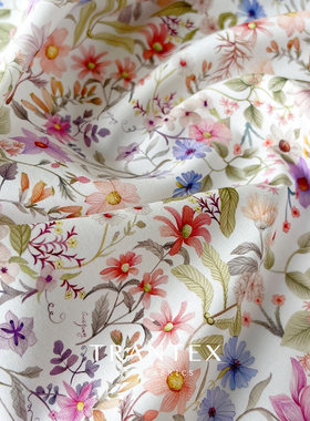 ins小清新韩版碎花衣服装棉布