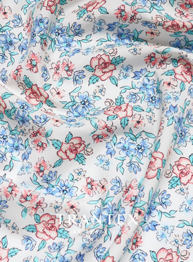 diy100支长绒棉衣服装爱妮布料
