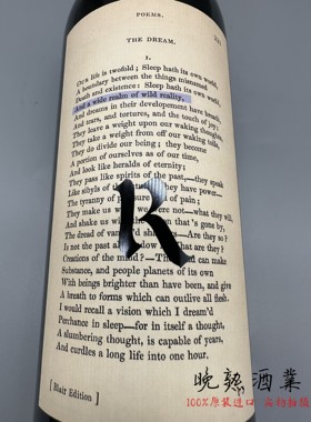 新款 美国膜拜酒秘境诗人园布莱尔赤霞珠干红葡萄酒Realm Cellars