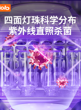 波咯咯婴儿奶瓶消毒紫外线消毒柜20灯珠消毒烘干一体24升