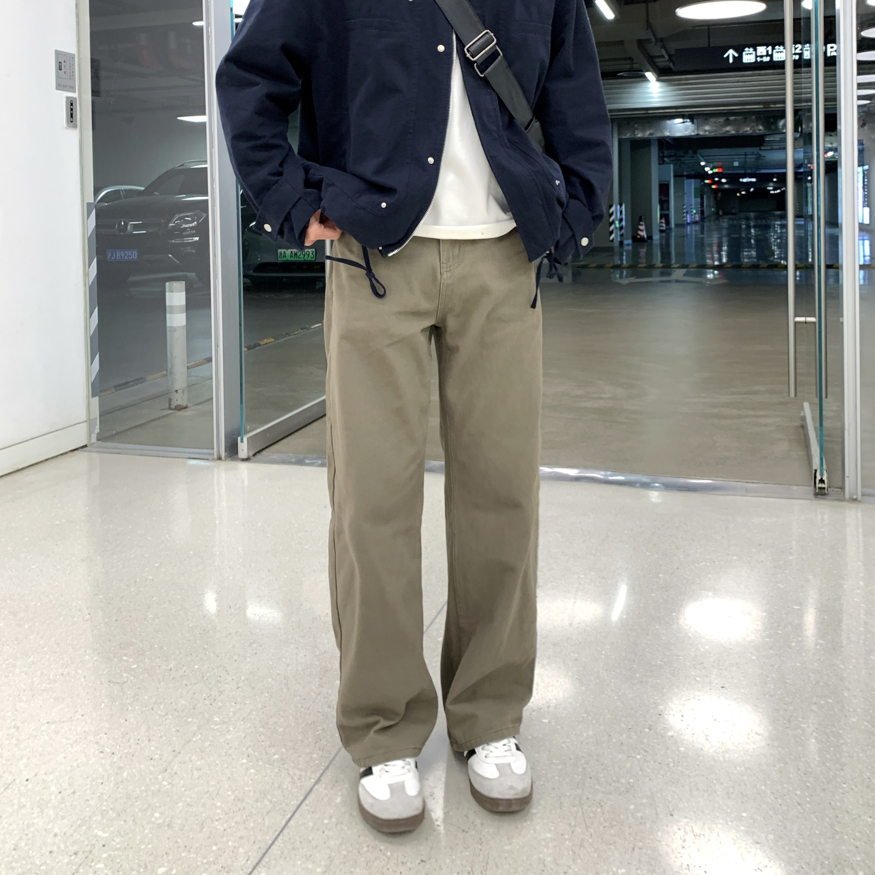 棕色垂感百搭直筒牛仔裤男生2026春季新款日常简约宽松阔腿休闲裤,男装,牛仔裤,淘宝优惠券,粉丝福利购,淘宝优惠卷