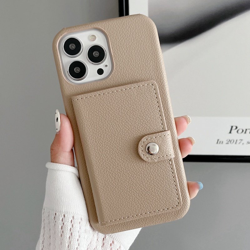 苹果17真皮手机壳翻盖零钱包iphone16promax带卡包14plus插卡保护套15pro全包防摔外壳13mini网红12女Air新款