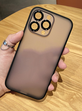 自带镜头膜苹果17手机壳iphone16promax透明磨砂15pro全包防摔14plus超薄外壳13pm保护套12男女11网红Air新款