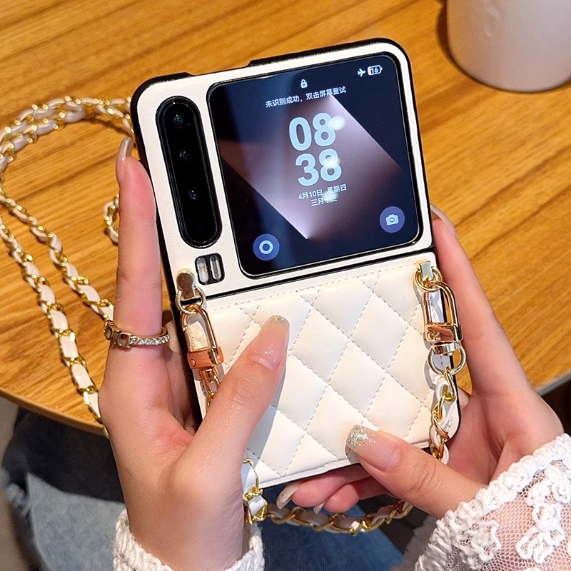 适用华为purax手机壳新款斜跨PuraX典藏版全包防摔真皮保护套huawei purax阔折叠屏背带挂绳小香风网红女外壳