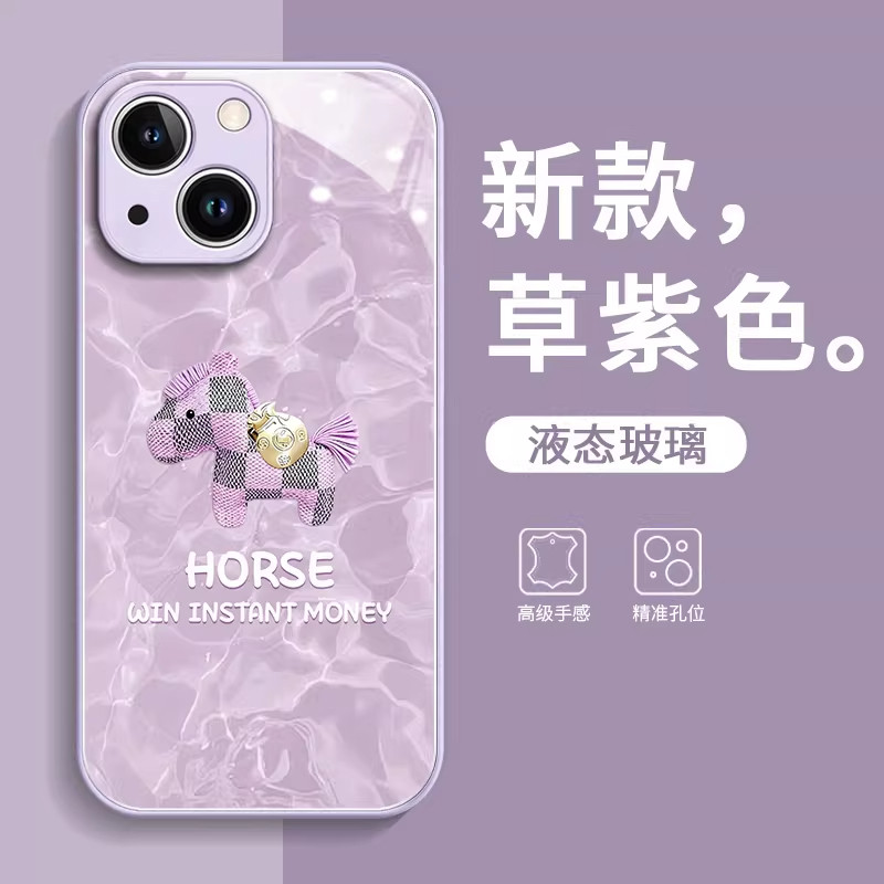 适用苹果17promax手机壳新款iphone16pro全包防摔15plus卡通14pm玻璃保护套13带挂绳12高级感11男女x硅胶外壳