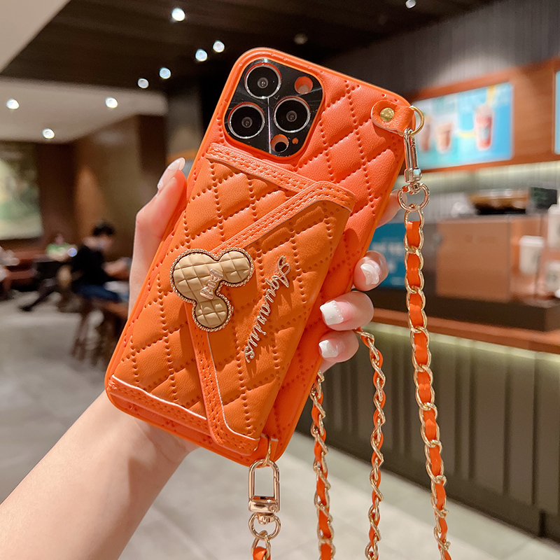 苹果16手机壳斜跨iphone15promax镜头全包防摔13pro真皮14plus背带挂绳ip12小香风卡包11保护套por网红女新款