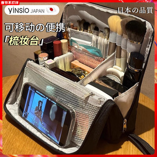 日本化妆包女便携2025新款旅行高级感分区大容量护肤品洗漱收纳袋