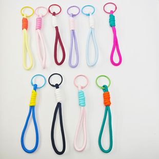 挂绳壳个性摔挂饰撞色挂件绳挂绳编织袋包包防钥匙绳子男女