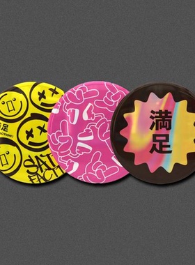 SATISFACTION 图案徽章套组（3种类）【HARDCORE TANO*C】