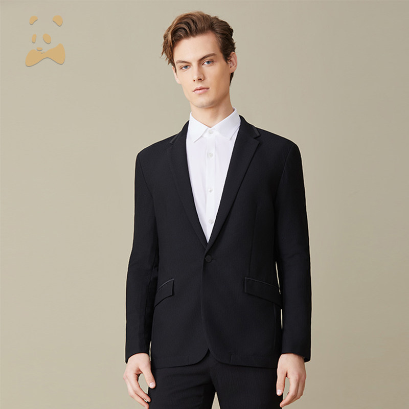 CANUDILO/卡奴迪路 修身西服男士单扣小西装外套单西
