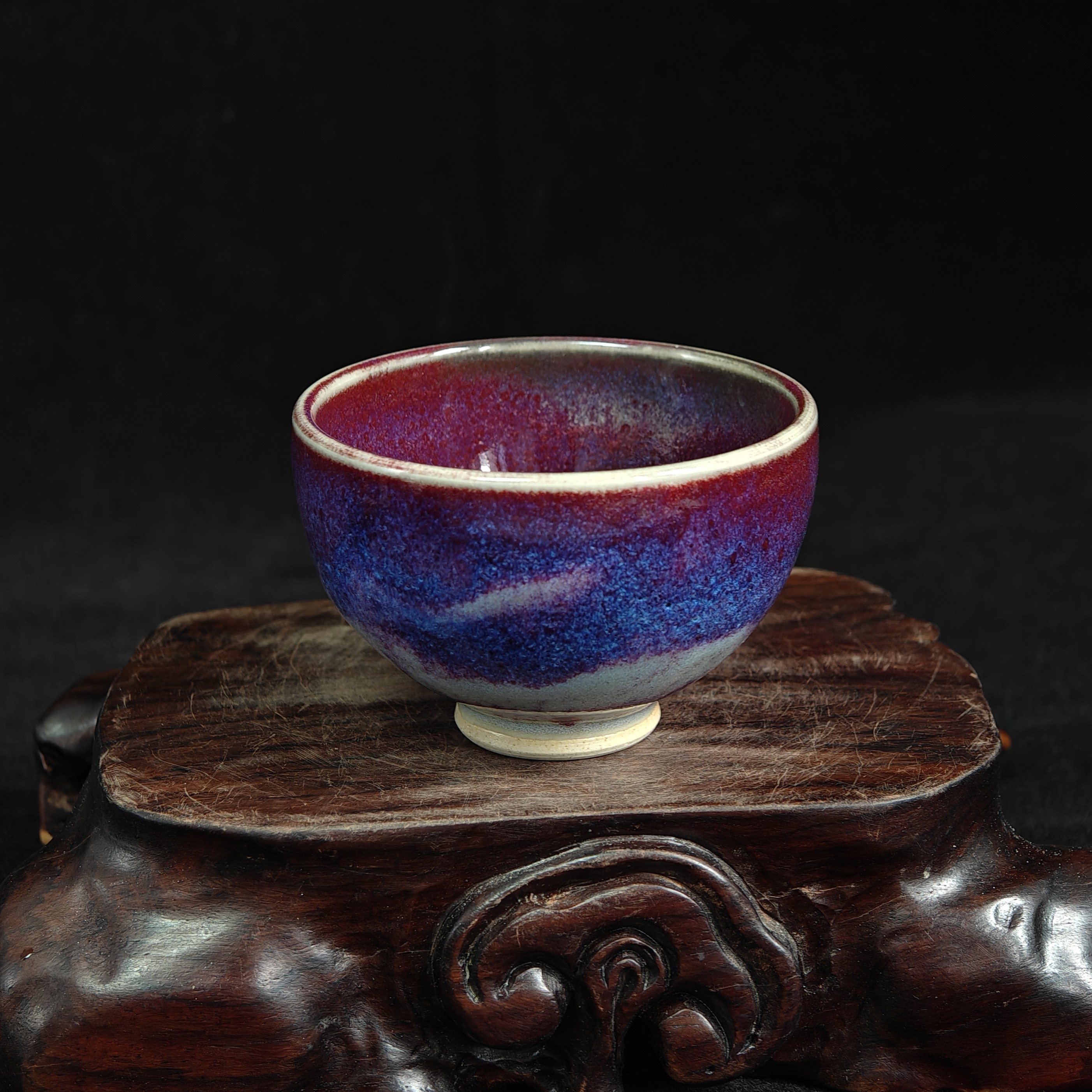 钧瓷名家宋红雨纯手工钧花窑变精品主人杯茶杯原矿中式复古摆件,餐饮具,茶杯,淘宝优惠券,粉丝福利购,淘宝优惠卷