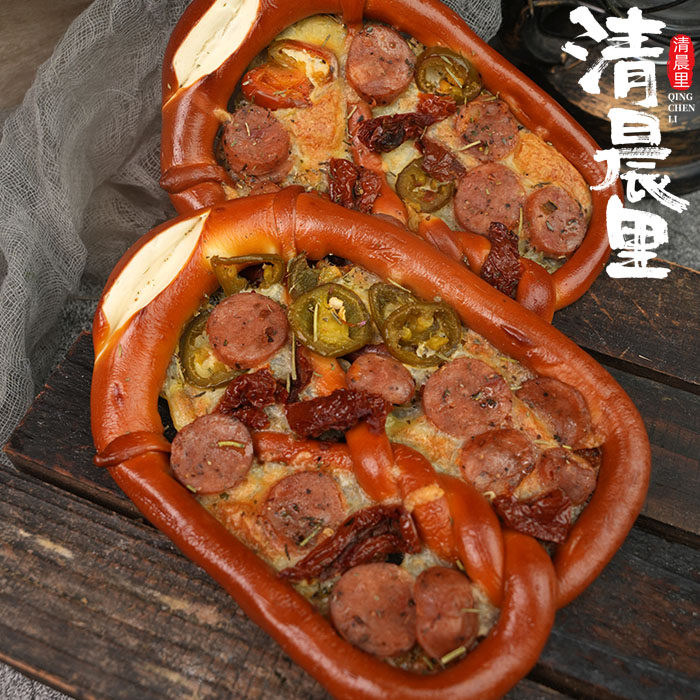 清晨里 芝士碱水包德式碱水面包欧包早餐代餐下午茶手作零食糕点