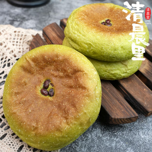 清晨里 红豆艾草软欧包早餐代餐面包下午茶充饥零食甜点手作糕点