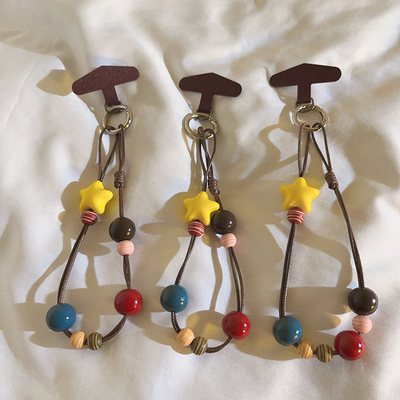 复古ins手工串珠手链挂件