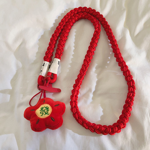 挂饰手机壳斜跨尼龙编织长绳