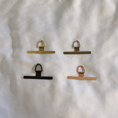 高级感轻奢条形金属夹片手机壳夹片适用于通用固定垫片手环防丢防摔斜跨挂绳结实贴片网红ins潮流个性 男女款