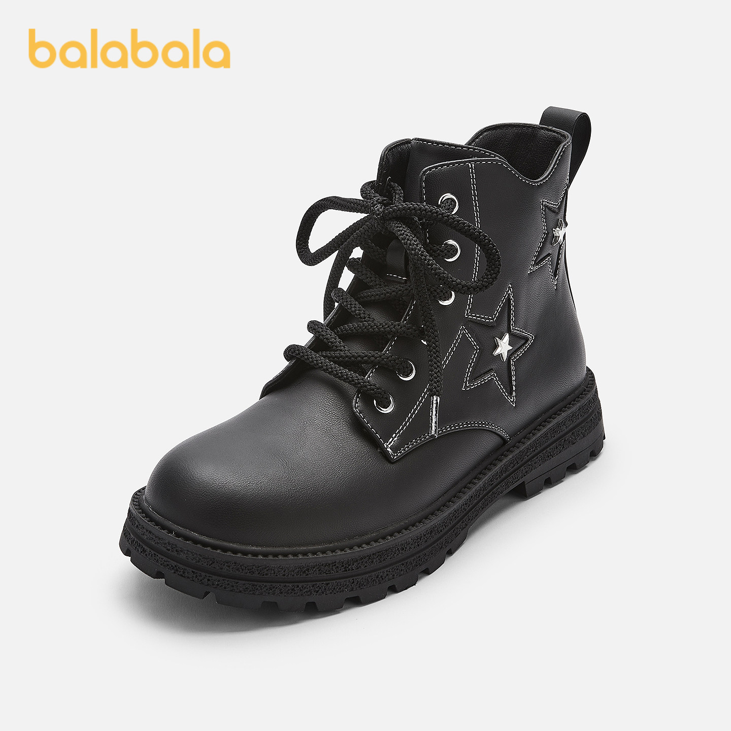 巴拉巴拉童鞋儿童靴子马丁靴女童秋冬英伦风短靴哑光鞋子百搭潮流