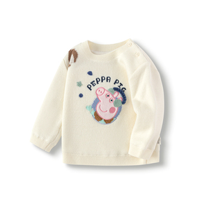 【小猪佩奇IP】巴拉巴拉婴儿毛衣儿童冬季线衫男童套头毛衫萌趣