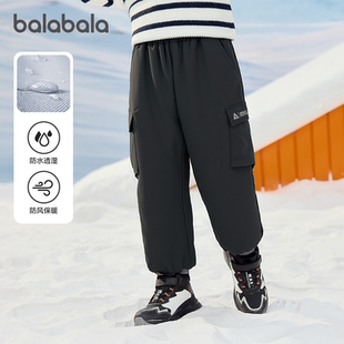 儿童羽绒裤 巴拉巴拉童装 男童2025冬装 新款 子 保暖长裤 商场同款