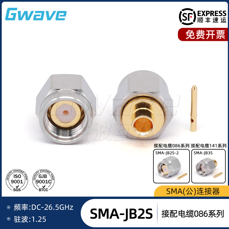 连接器电缆086系列不锈钢Gwave