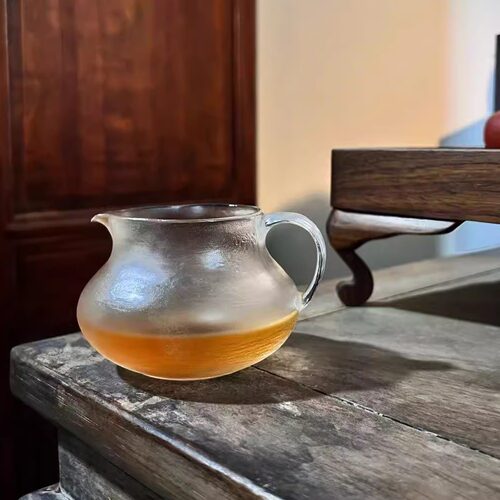 手工原矿水晶小葫芦公道杯