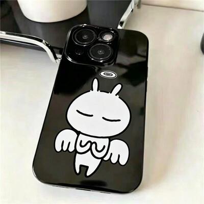小众天使小兔适用于IQOOz10手机壳z9/z8/z7/z6新款iqooneo11亮面IQOOu5防摔IQOO15/13/12/11情侣款neo3保护套