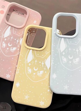 韩ins露娜猫适用于vivos30手机壳s19/s18/s17创意y33s/y53s/y78防摔x200x100新款IQOOneo10创意z8/z9保护套