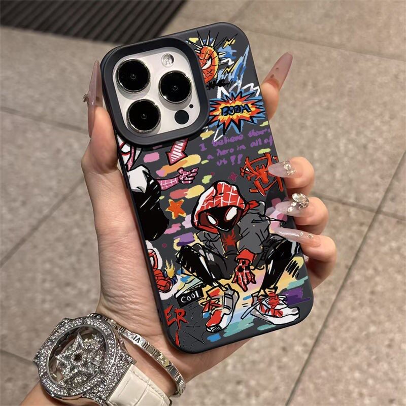 涂鸦蜘蛛侠适用于苹果17pro手机壳iphone16/15pro