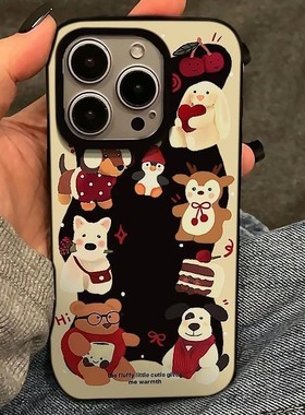 可爱小熊麋鹿适用于IQOOz9turbo手机壳iQOOneo10pro全包iQOOz8/z7/z6/z5x防摔neo3新款u3/u1硅胶IQOO13保护套