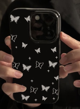 小众满屏蝴蝶适用于红米turbo4手机壳小米15/14/13/12pro新款note11/10/9全包k80/k70亮面k60k50k40k30保护套