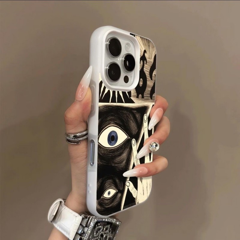 新款糖果色二合一防摔磨砂高级感时尚手机壳