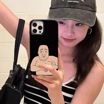 个性搞怪老头适用于真我15T手机壳realmeGT8pro新款GTneo7/6/5全包Q3pro狂欢版gt2pro防摔v60v30v23v11保护套