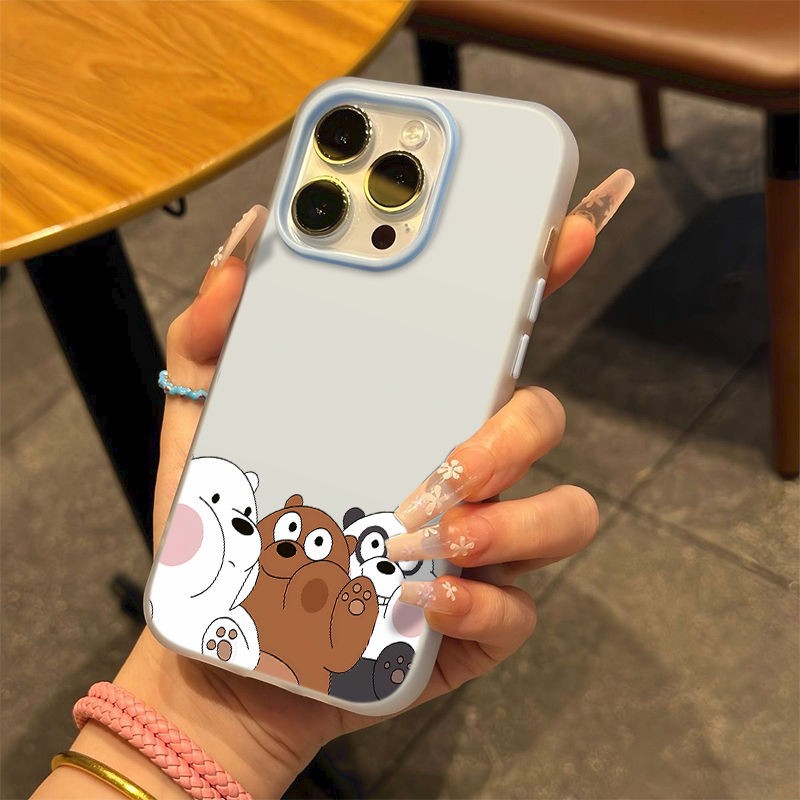 新款糖果色二合一防摔磨砂高级感时尚手机壳