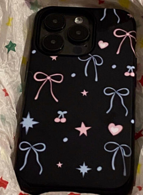 韩ins蝴蝶结适用于红米k70pro手机壳note9/10/11Tpro新款小米12/13/14防摔turbo3亮面k40k50k60软套civi4pro