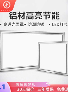 雷士照明厨房灯吸顶灯30x60集成吊顶灯厕所灯led平板灯面板灯